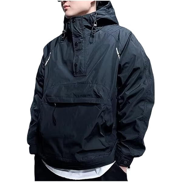 Mens Rain Jacket Waterproof Lightweight Windbreaker Outdoor Hiking